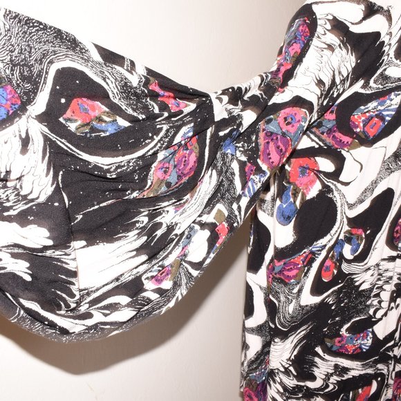 Free People XS Open Shoulder Blouse Tunic Dress - Picture 9 of 10